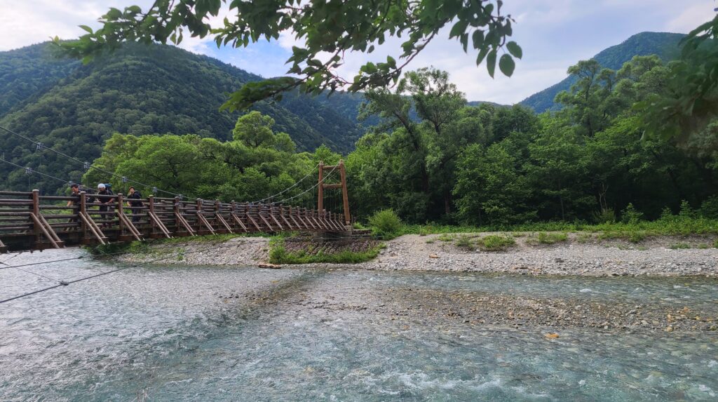上高地　明神橋