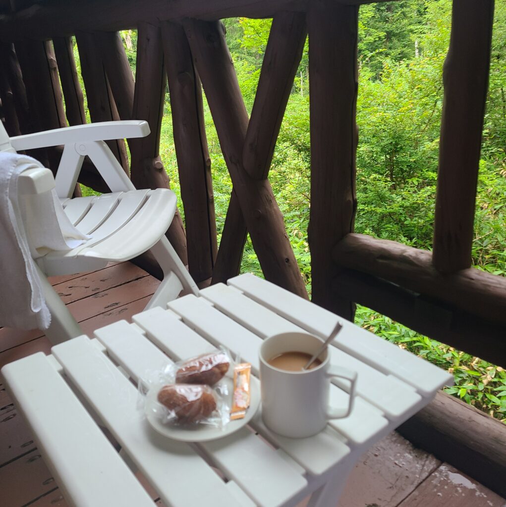 上高地帝国ホテル　バルコニー