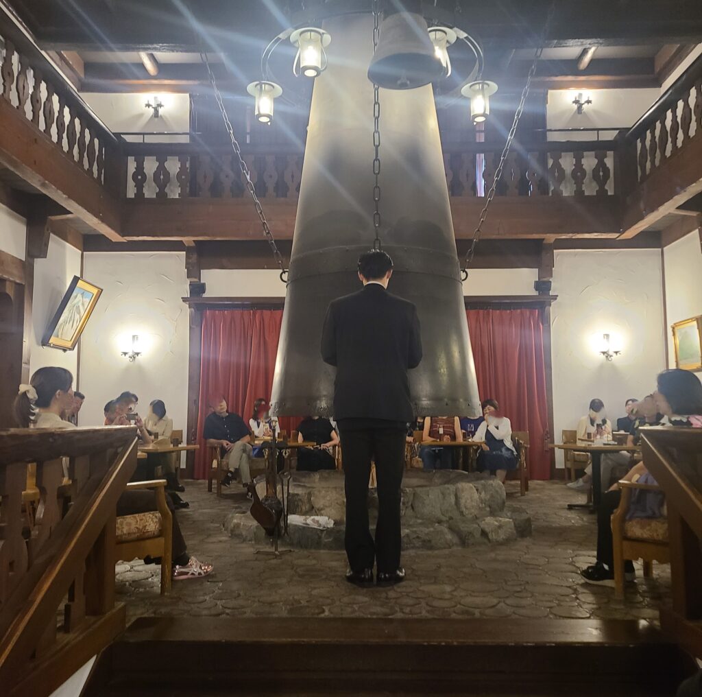 上高地帝国ホテル　マントルピース点火式