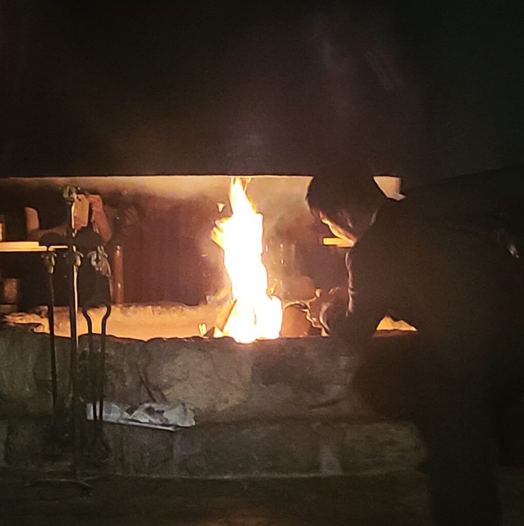 上高地帝国ホテル　マントルピース点火式