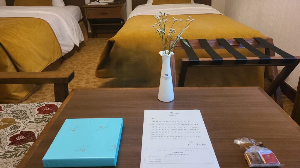 上高地帝国ホテル　客室　記念プレート