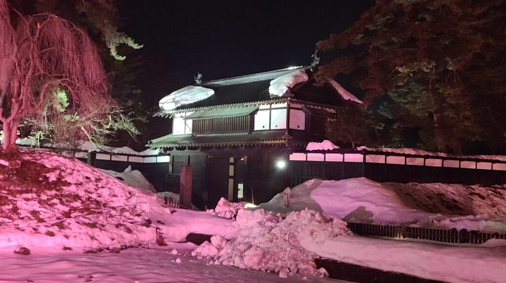 弘前　冬に咲くさくらライトアップ