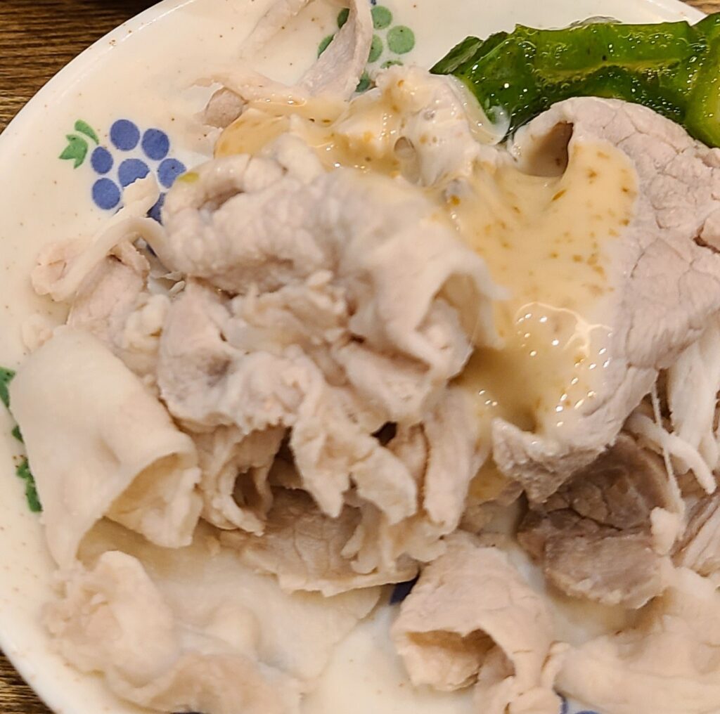 秋田　永楽食堂　豚しゃぶ