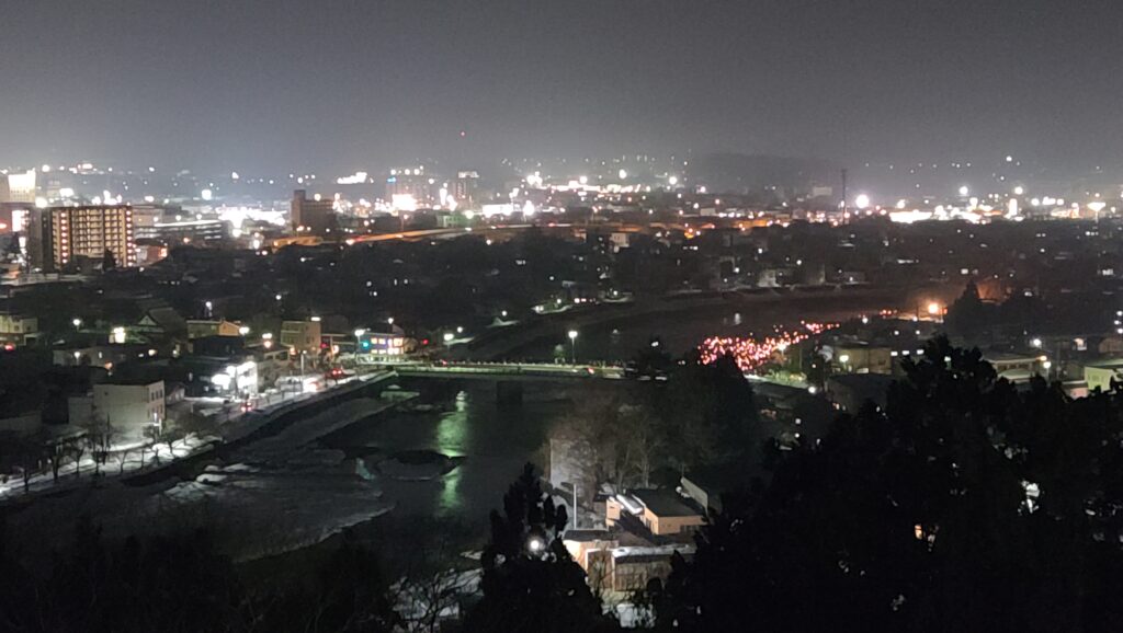 横手公園からの夜景