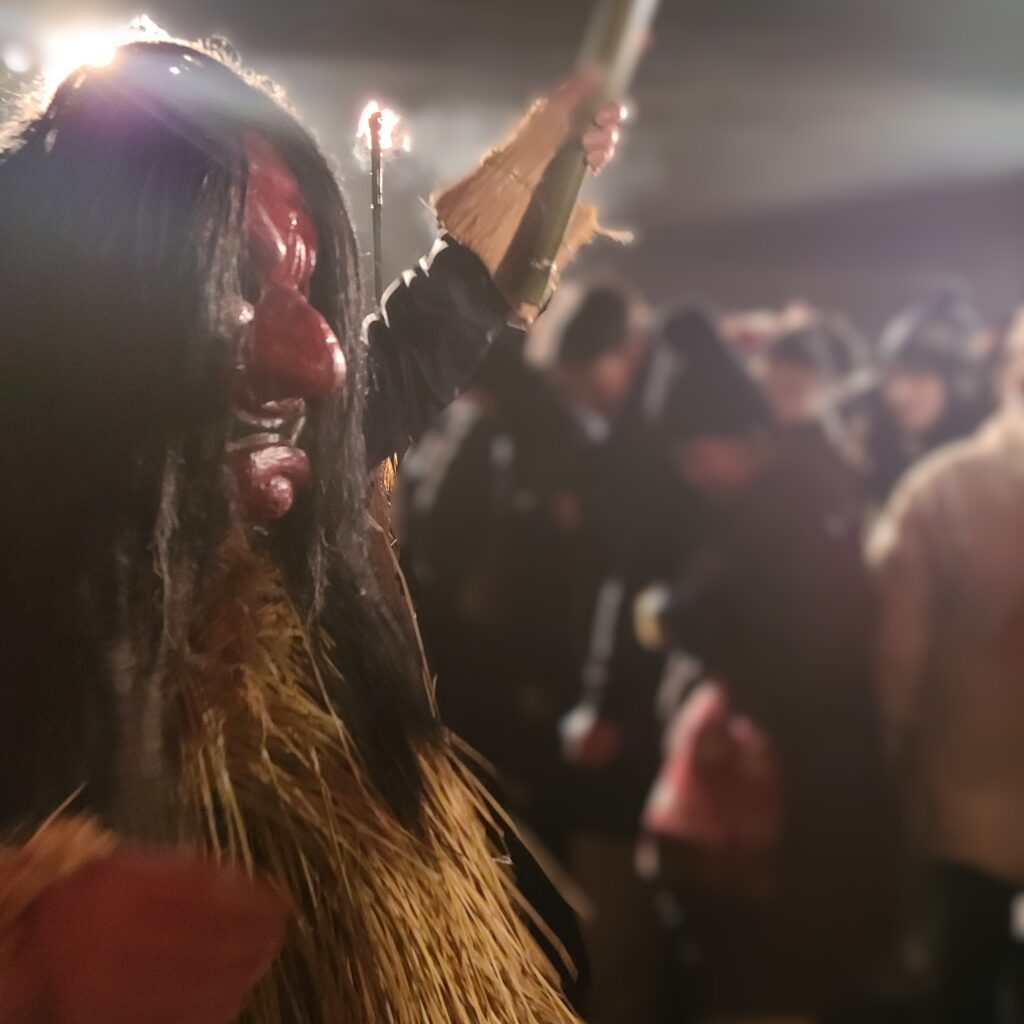なまはげ祭り　里のなまはげ乱入