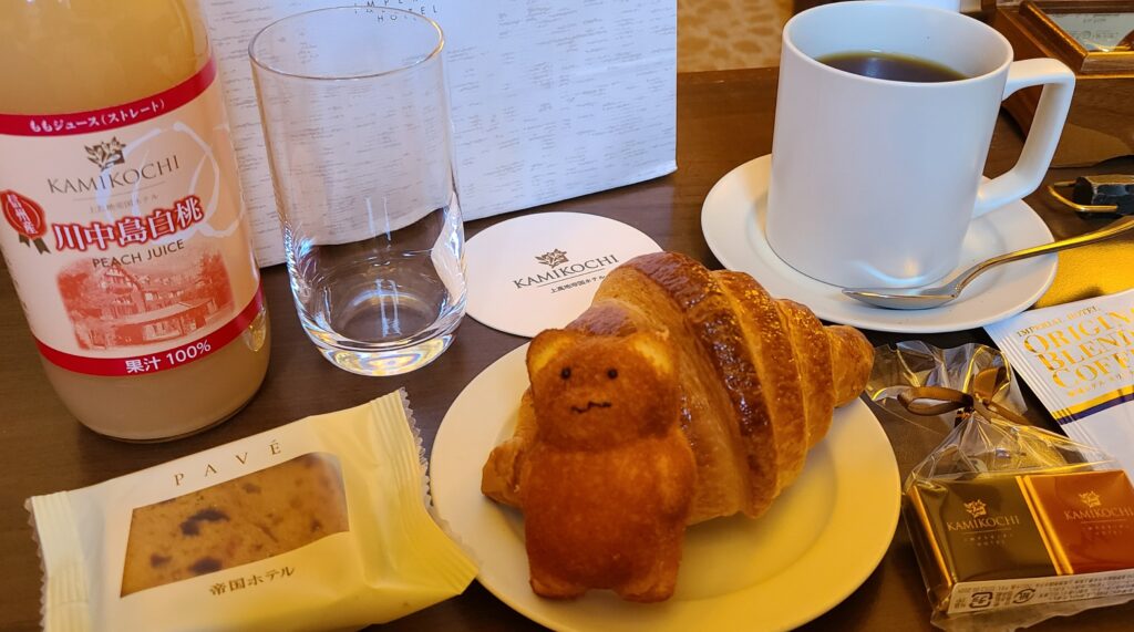 上高地帝国ホテル　部屋での朝食