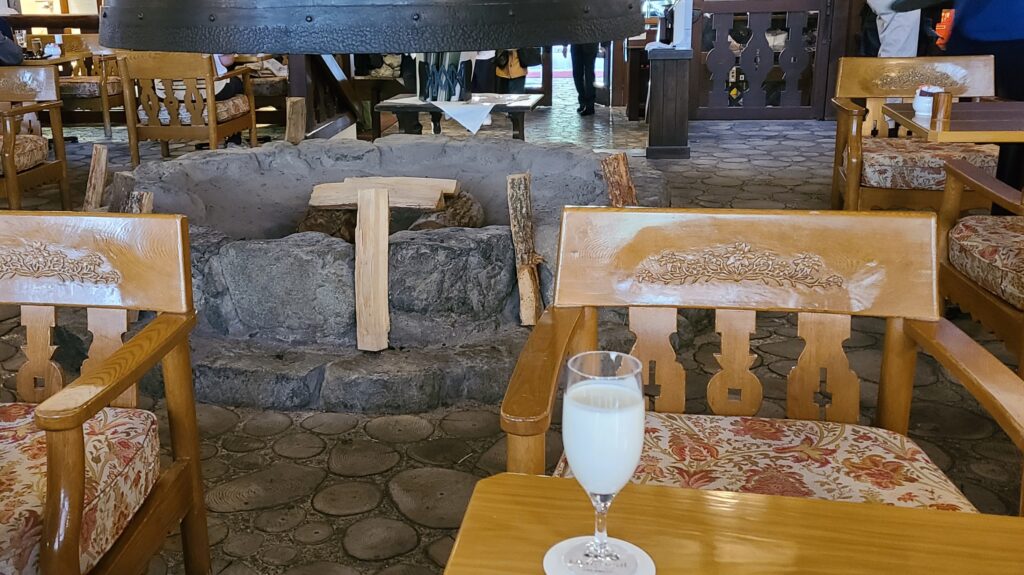 上高地帝国ホテル　グリンデルワルト　飲むヨーグルト